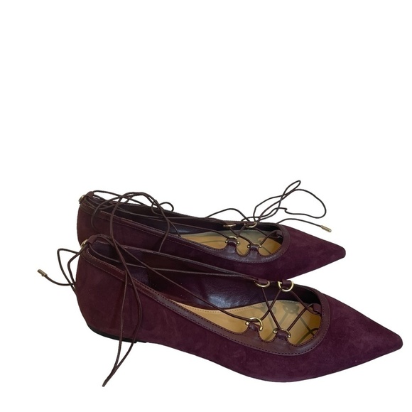Michael Kors Purple Lace-Up Flats - Picture 7 of 10